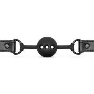 Breathable Silicone Ball Gag - Black