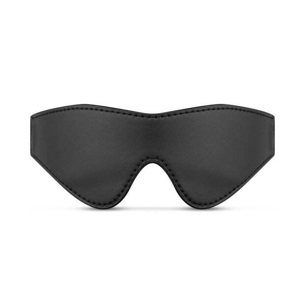 Faux Leather Blindfold - Black