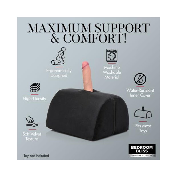 Bedroom Bliss Liebes Kissen schwarz