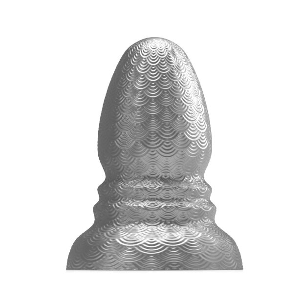 STRETCHR Ripple Butt Plug L Gun Metal - 16,5 cm