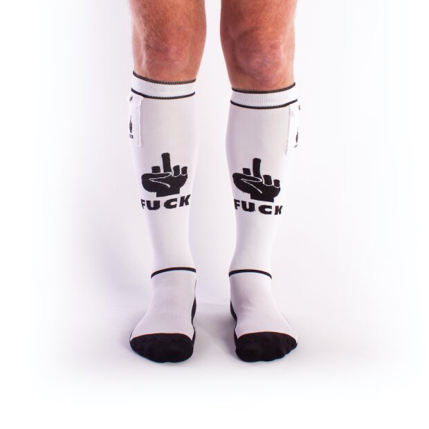 BRUTUS FXXX Party Socks w. Pockets White / Black - OS