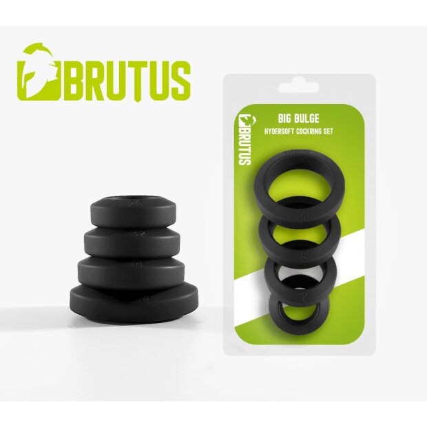 BRUTUS Big Bulge HyperSoft Silicone Cockring Set