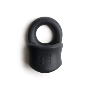 Sport Fucker Liquid Silicone Baller Ring Schwarz