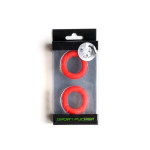 Sport Fucker Liquid Silicone Ready Rings 2 Pack Rouge
