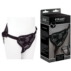STEAMY SHADES Corset Back Strap On Harness