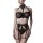 GREY VELVET 3-pcs. set (bra, thong, suspender belt) L/XL