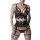 GREY VELVET 3-pcs set (Top, thong, suspender belt) XXL