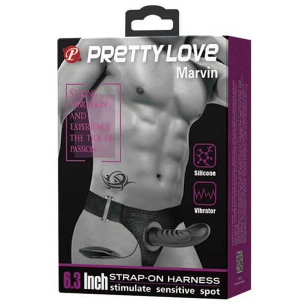Pretty Love Strap On vibrant Marvin Noir 9 cm
