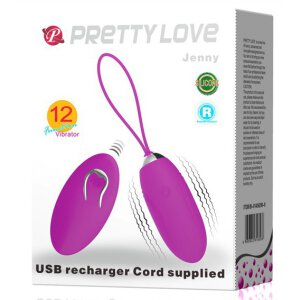 Pretty Love vibrierendes Ei Jenny mit Fernbedienung violett