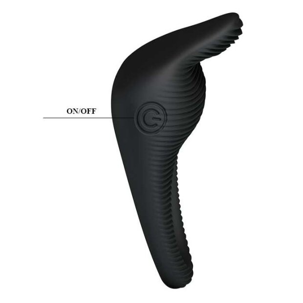 Pretty Love vibrating ring black 2,5 cm