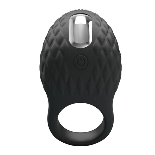 Pretty Love Cock Ring vibrating black