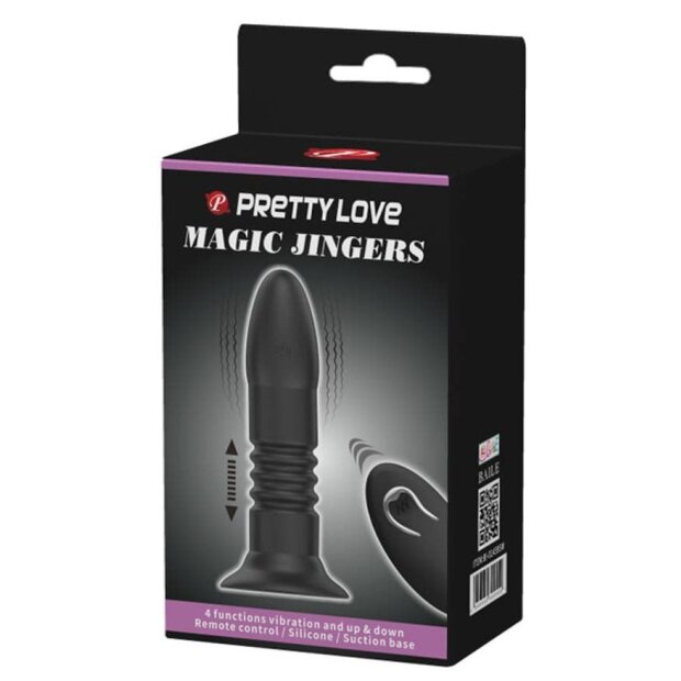 Pretty Love Plug anal Magic Jingers avec télécommande 3,4 cm