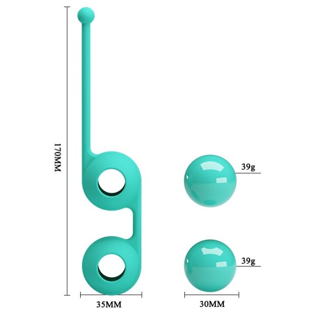 Pretty Love Cone balls Tighten Up 3 Turquoise