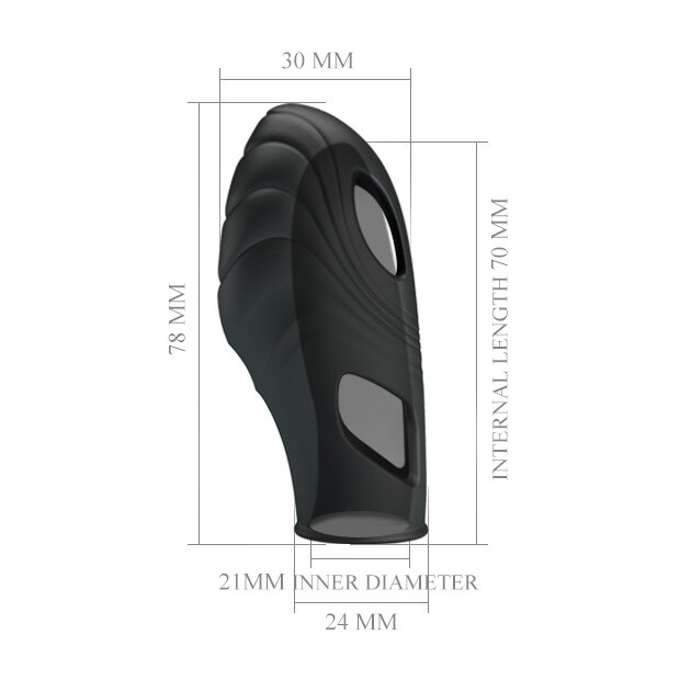 Pretty Love Fingerhülle Lich Schwarz