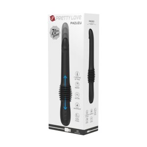 Pretty Love Dildo mit Schub Pazuzu Schwarz 15 cm