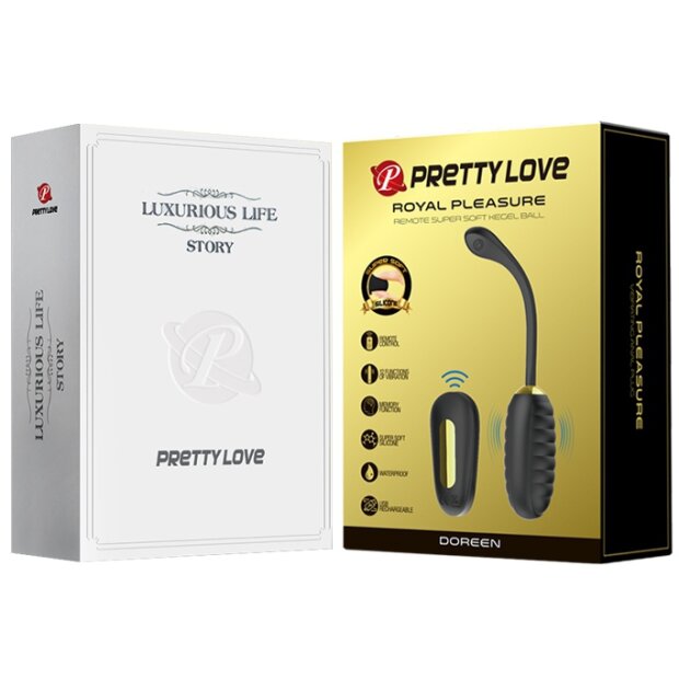 Pretty Love Vibro - Egg Doreen Black with remote control