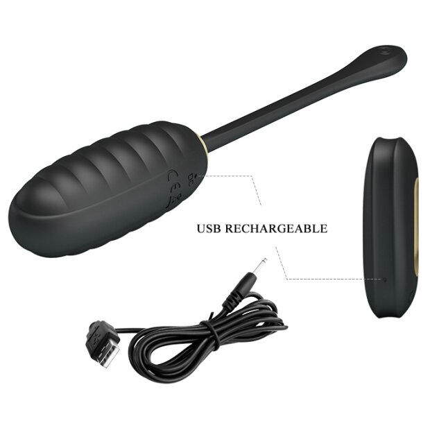 Pretty Love Vibro - Egg Doreen Black with remote control
