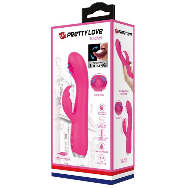 Pretty Love Vibro Rabbit Licking Rachel Pink