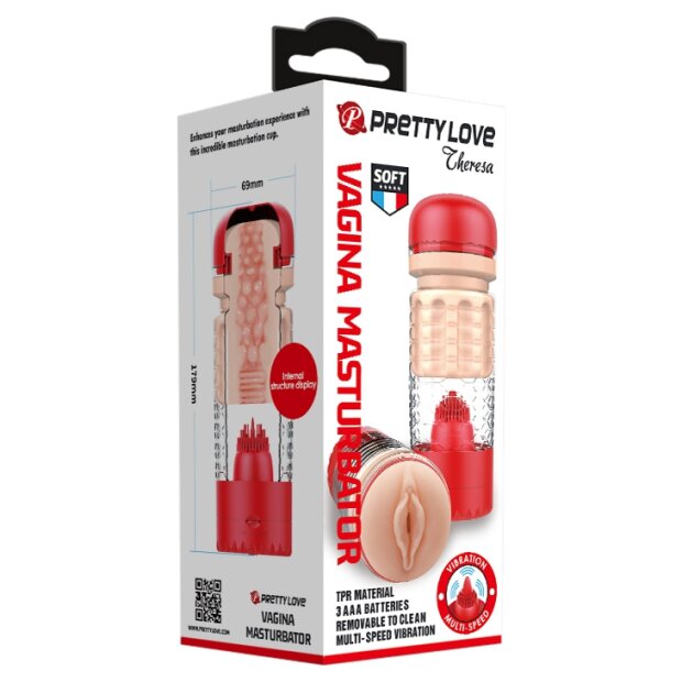 Pretty Love Automatic Masturbator Theresa Pussy Red