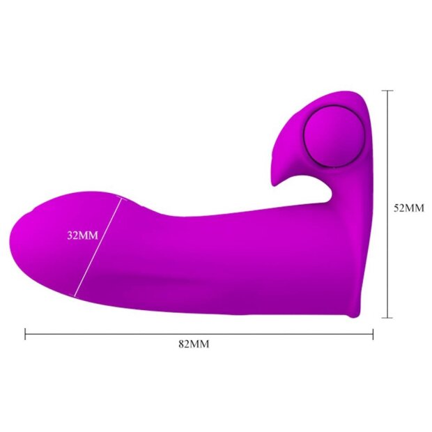 Pretty Love Fingerhülle vibrierend violett 8 cm