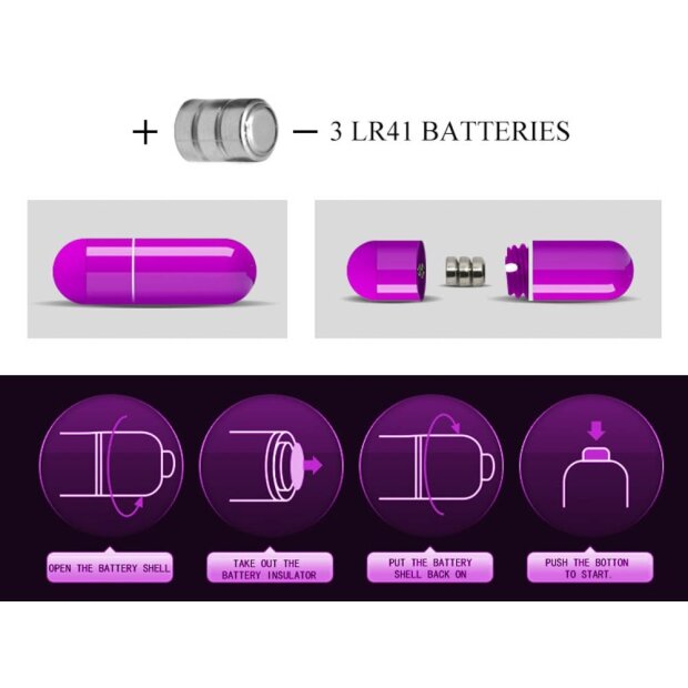 Pretty Love Fingerhülle vibrierend violett 8 cm