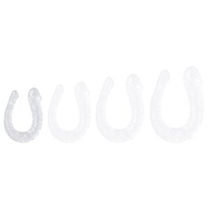 ClearlyHorny  Double godemiché Transparent U Jelly S