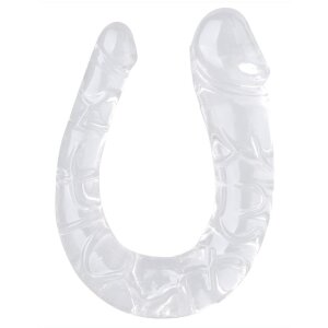 ClearlyHorny Doppeldildo transparent U Jelly M