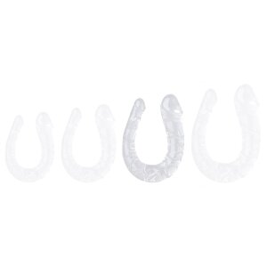 ClearlyHorny Doppeldildo transparent U Jelly L