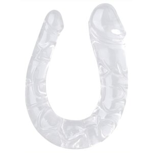 ClearlyHorny Doppeldildo transparent U Jelly L