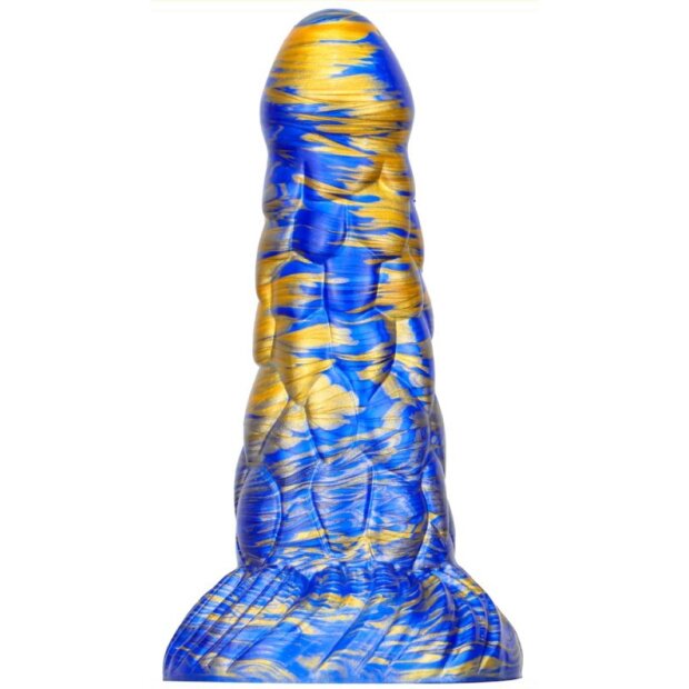 MetallicAnal Dildo Cyrix Gold Blue 15,5 cm
