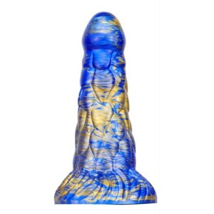 MetallicAnal Dildo Cyrix Gold Blue 15,5 cm