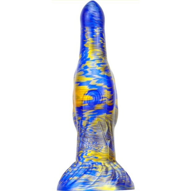 MetallicAnal Dildo Fantasy Skurix Gold Bleu 19 cm