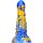 MetallicAnal Fantasy Ninja Dildo Gold Bleu 16 cm