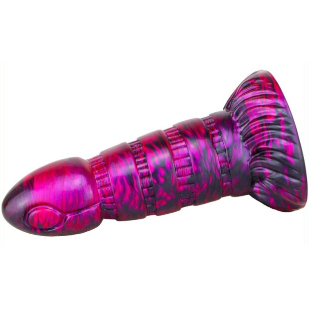 MetallicAnal Dildo Torff Schwarz Lila 16 cm