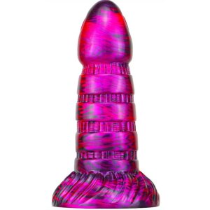 MetallicAnal Dildo Torff Schwarz Lila 16 cm
