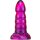 MetallicAnal Dildo Torff Schwarz Lila 16 cm