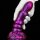 MetallicAnal Fantasy Peern Dildo Schwarz Lila 17 cm