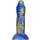 MetallicAnal Dildo Fantasy Croq Blau Gold 19 cm