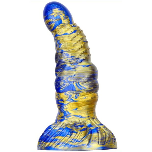 MetallicAnal Dildo Fantasy Nirp Blue Gold 15 cm