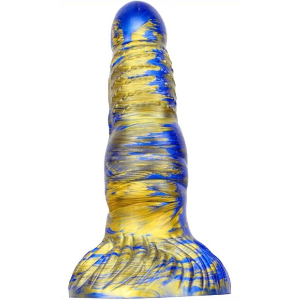 MetallicAnal Dildo Fantasy Nirp Blue Gold 15 cm