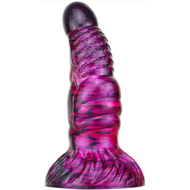 MetallicAnal Dildo Fantasy Nirp Black Purple 15 cm
