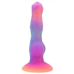 unicorny Wolf Dildo brightly colored 23 cm