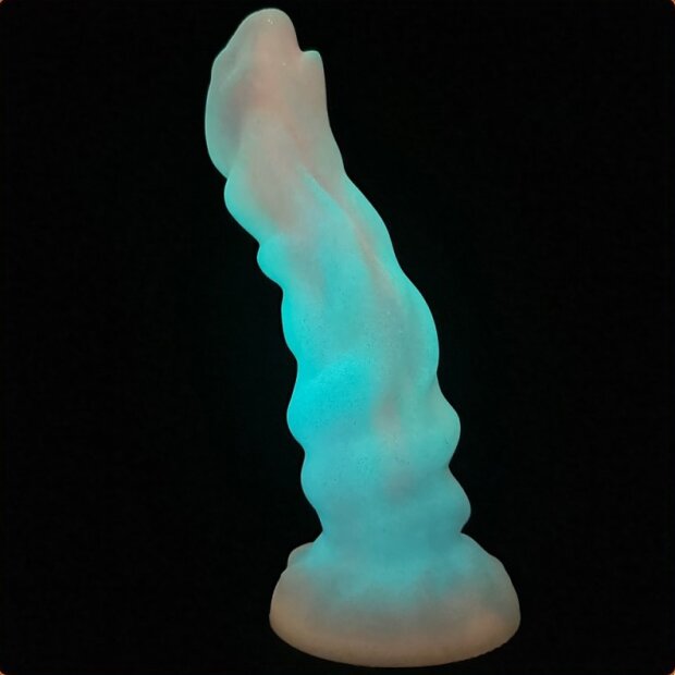 unicorny Jade Rabbit Dildo glowing 24 cm