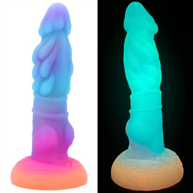 unicorny Mushroom Head Dildo glowing 22 cm