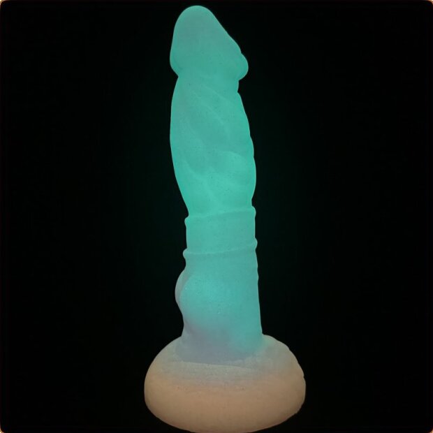 unicorny Mushroom Head Dildo glowing 22 cm