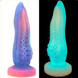 Unicorn Octopus Dildo glowing