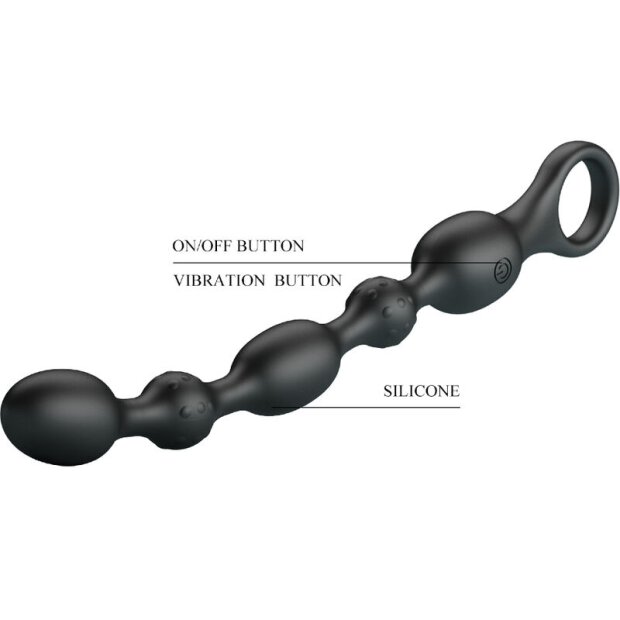 Pretty Love Van Anal Beads Perlen-Analvibrator schwarz