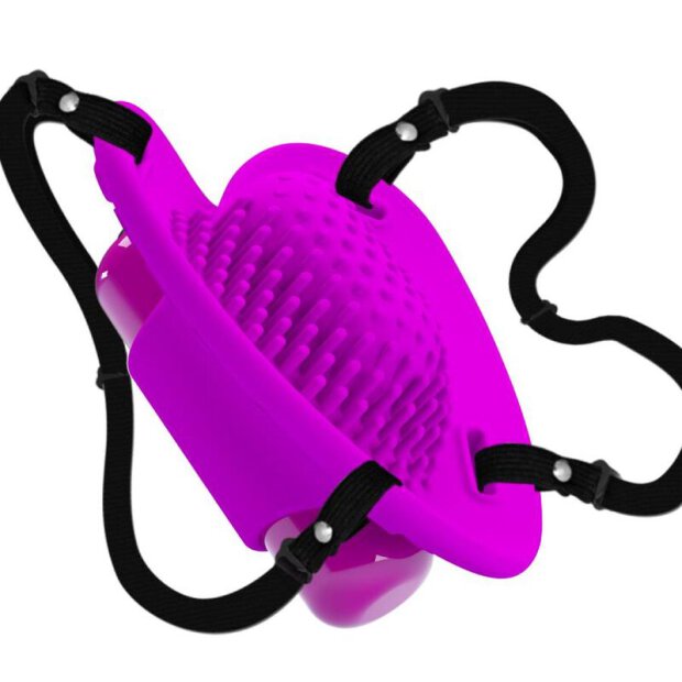 Pretty Love Heartbeat Strap On Klitoris Vibrator lila