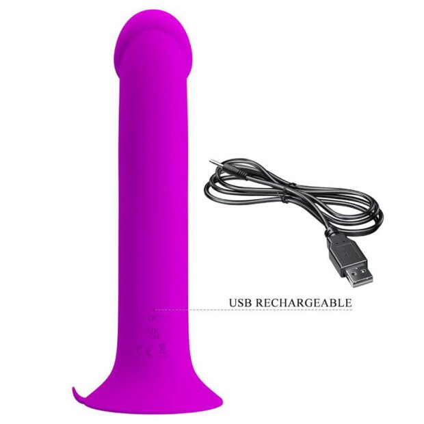 Pretty Love Murray Vibro Suction cup dildo purple
