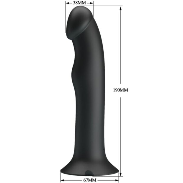 Pretty Love Murray Vibro Saugnapf Dildo schwarz